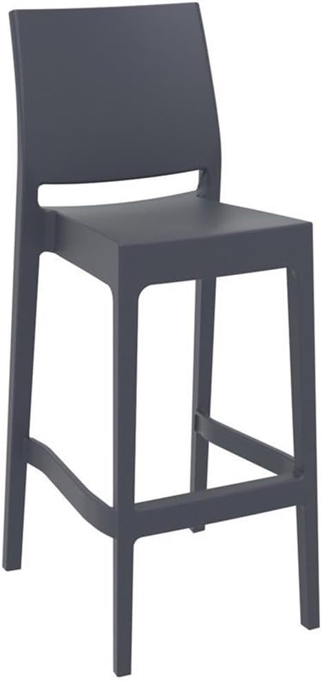 2 Dark Gray Maya Barstools