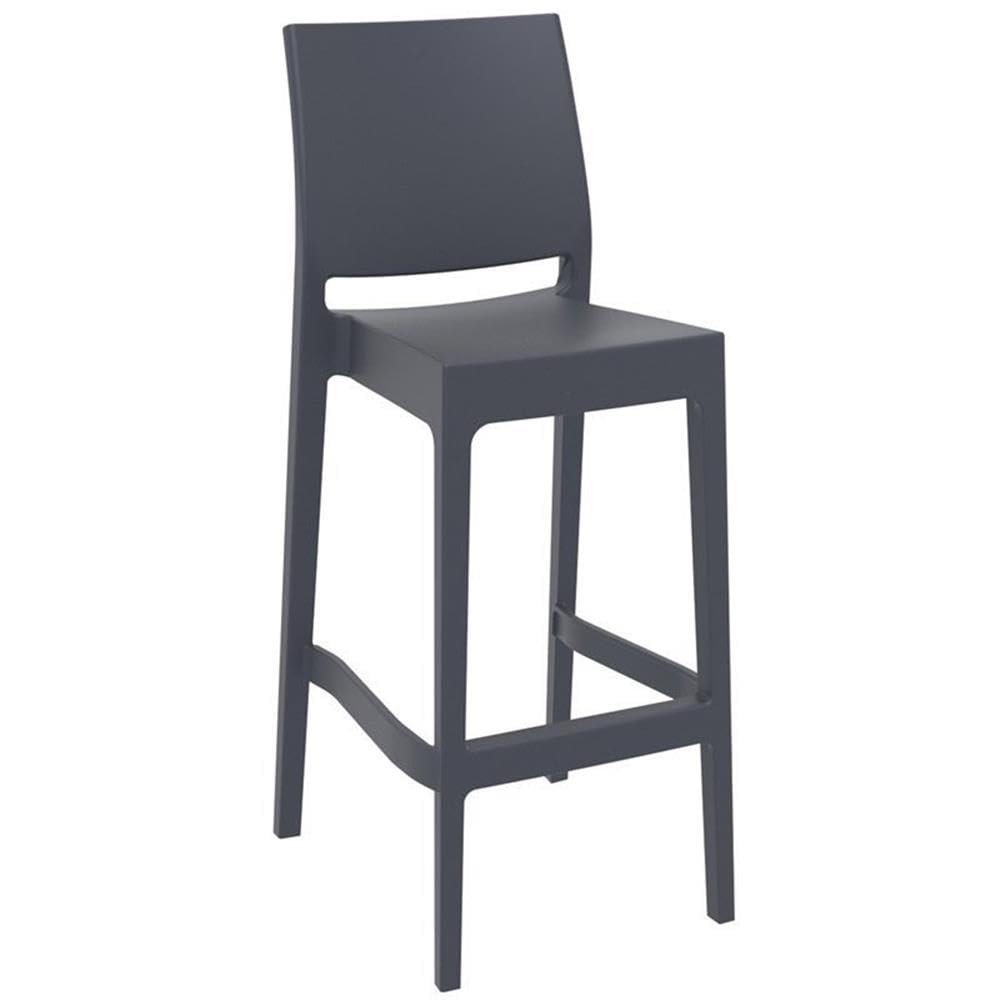 2 Dark Gray Maya Barstools