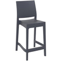 2 Dark Gray Maya Barstools