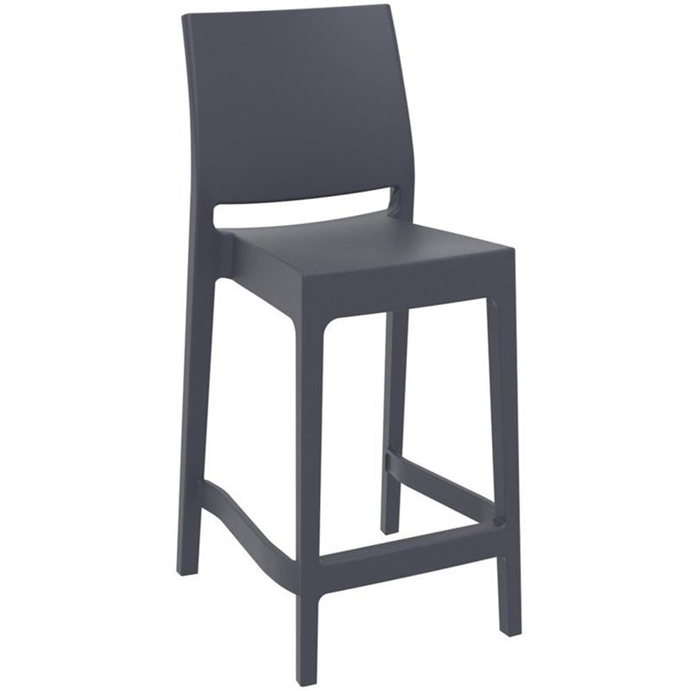 2 Dark Gray Maya Barstools