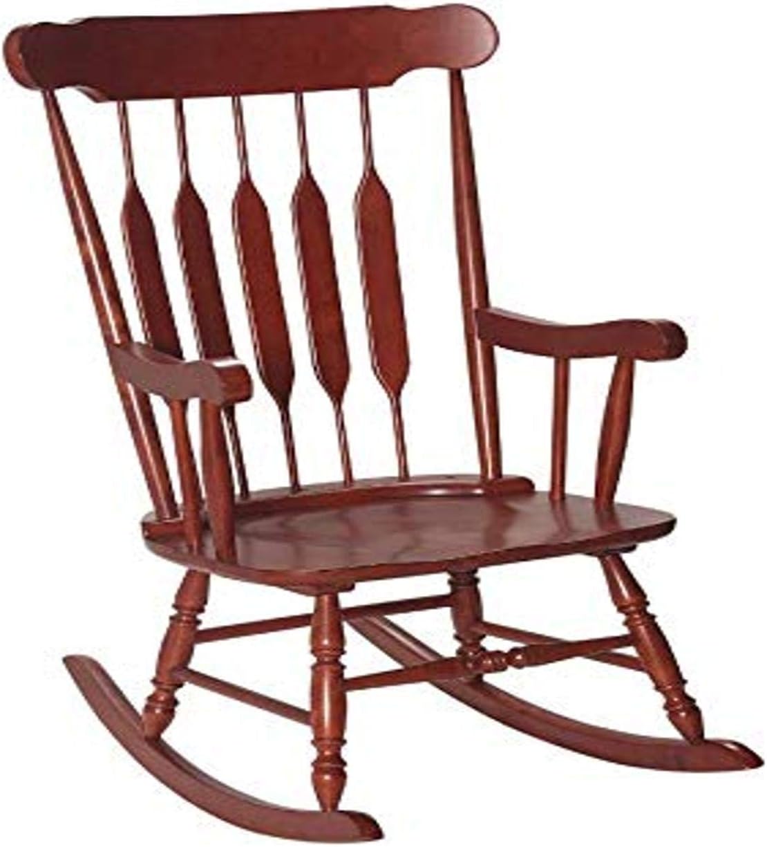 White Wooden Vintage Rocking Chair