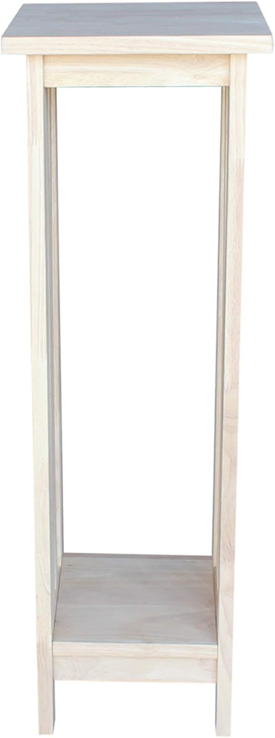 Unfinished Mission Wood Plant Stand