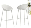 2 Resin-Iron Gable Barstools