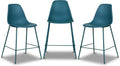 3 Ocean Teal Counter Bar Stools