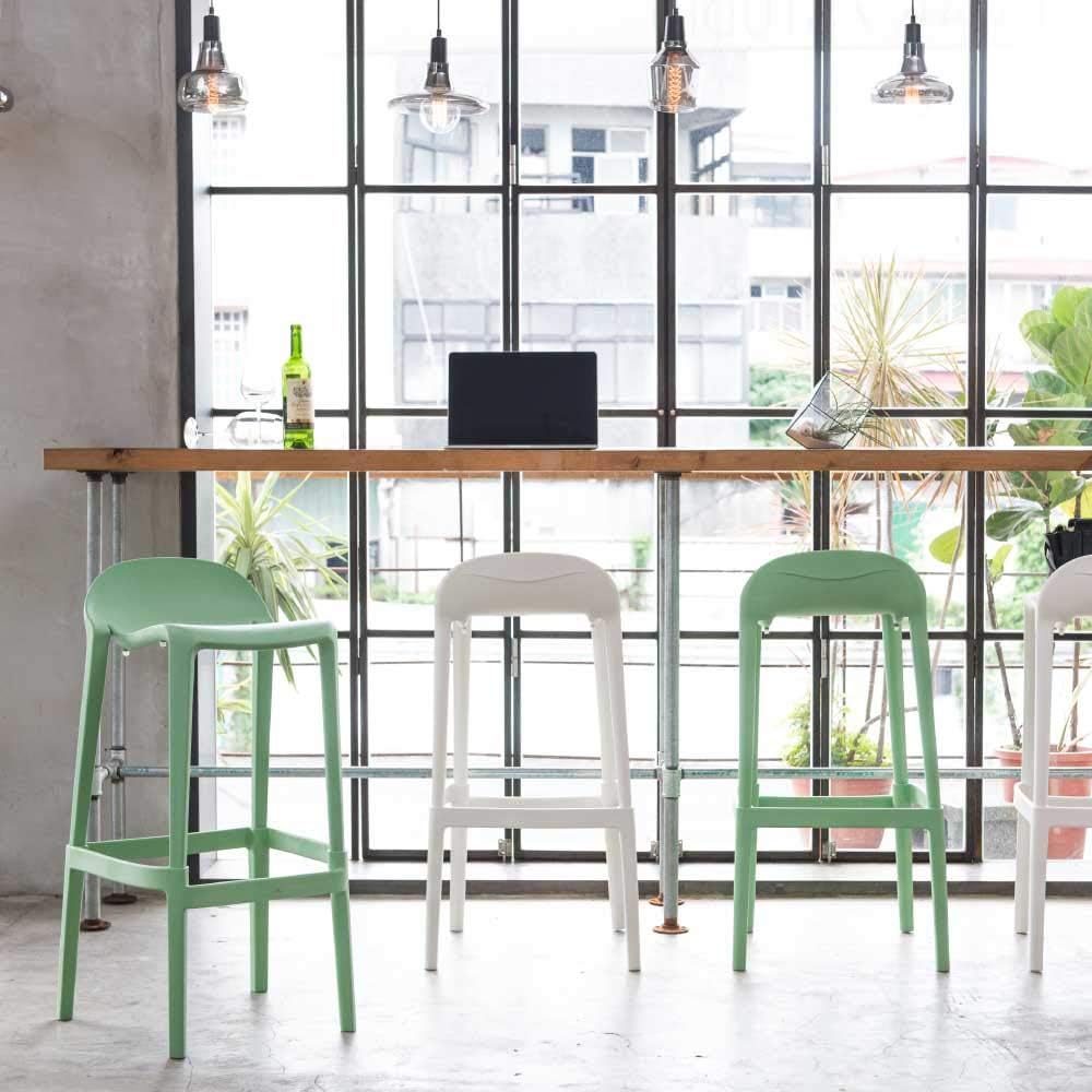 2 Mint Lagoon Joyous Barstools