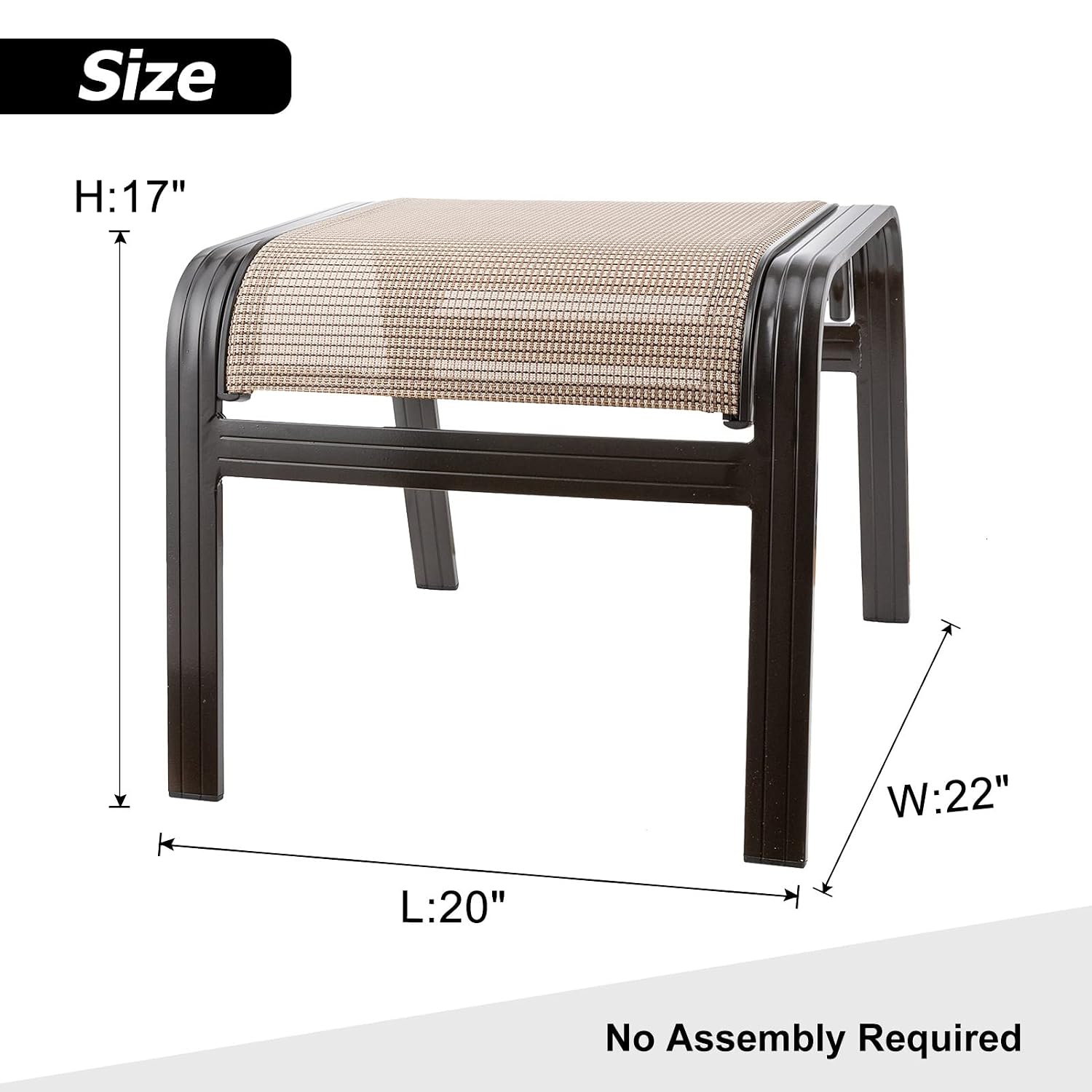2 Pack San Diego Outdoor Ottoman Set