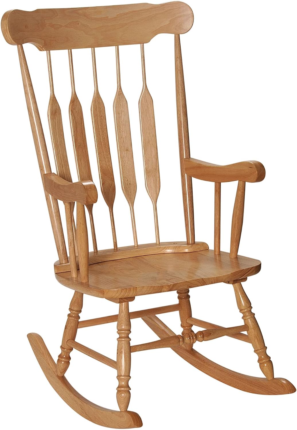 White Wooden Vintage Rocking Chair