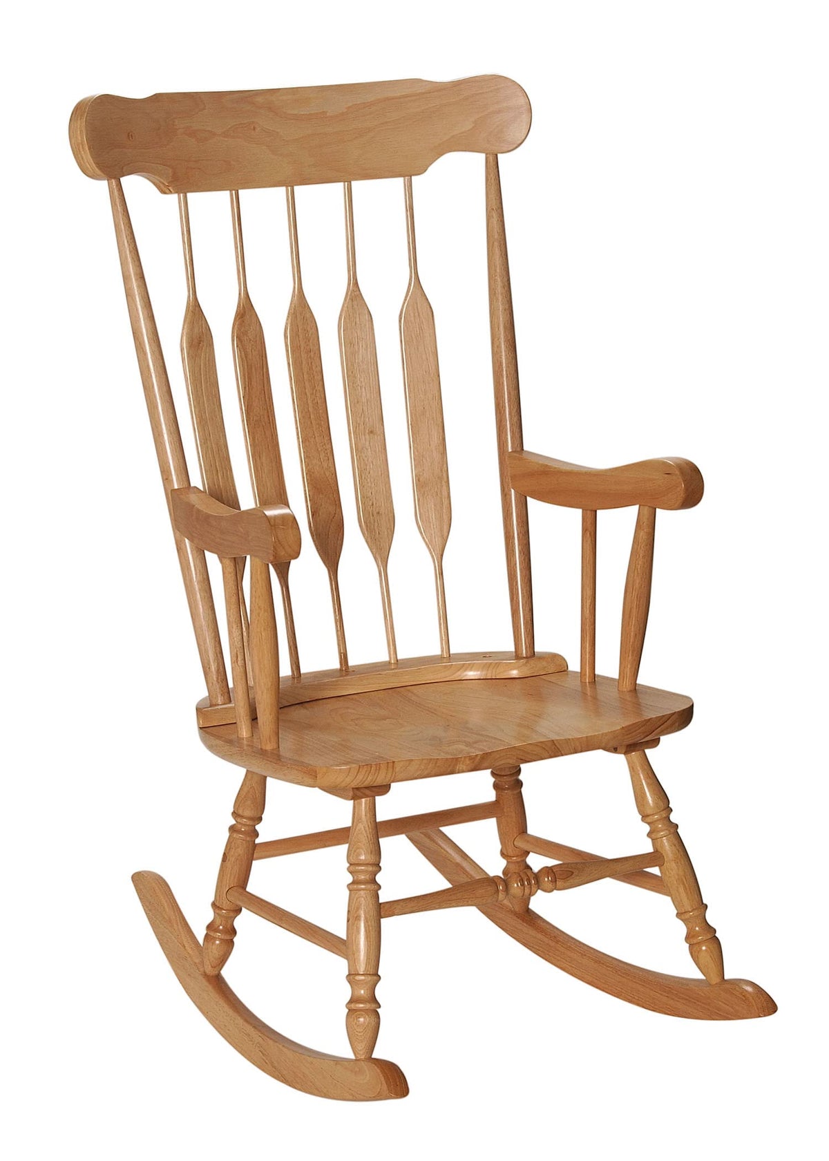 White Wooden Vintage Rocking Chair