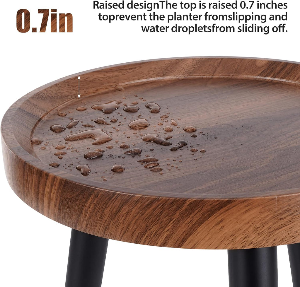2 Pack Mid Century Wood Plant Stand