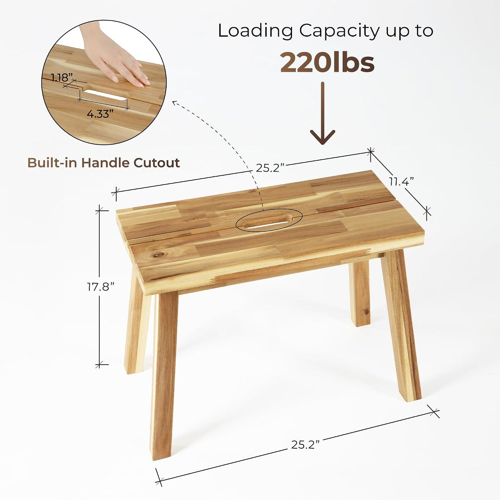 26 Inch Solid Wood Multi-use Bench