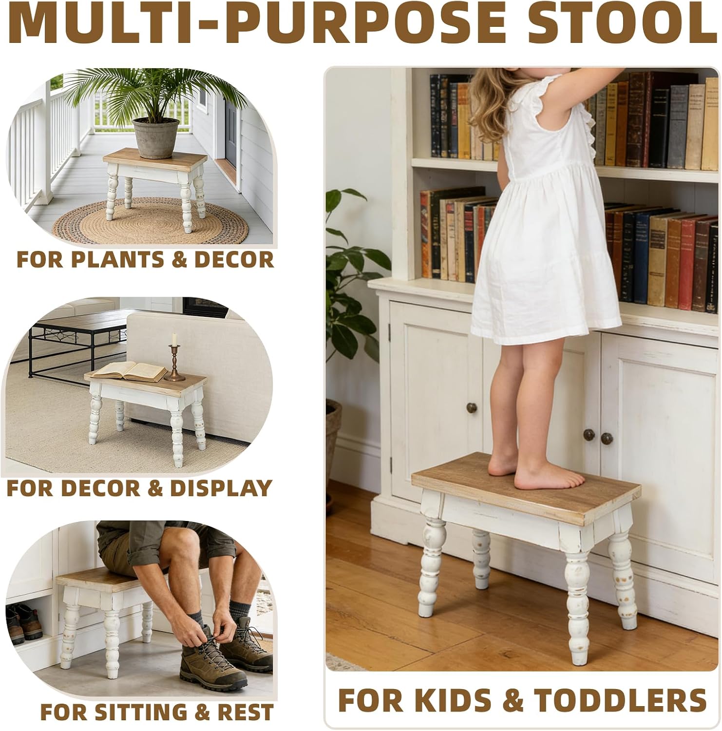 Rustic Wood Farmhouse Plant Stand