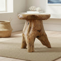 Natural Cedar Live Edge Stump Stool