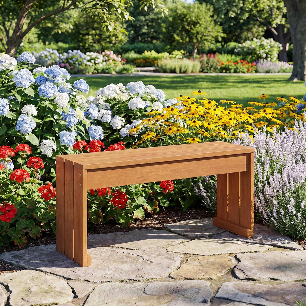 Solid Wood Outdoor Garden Bench