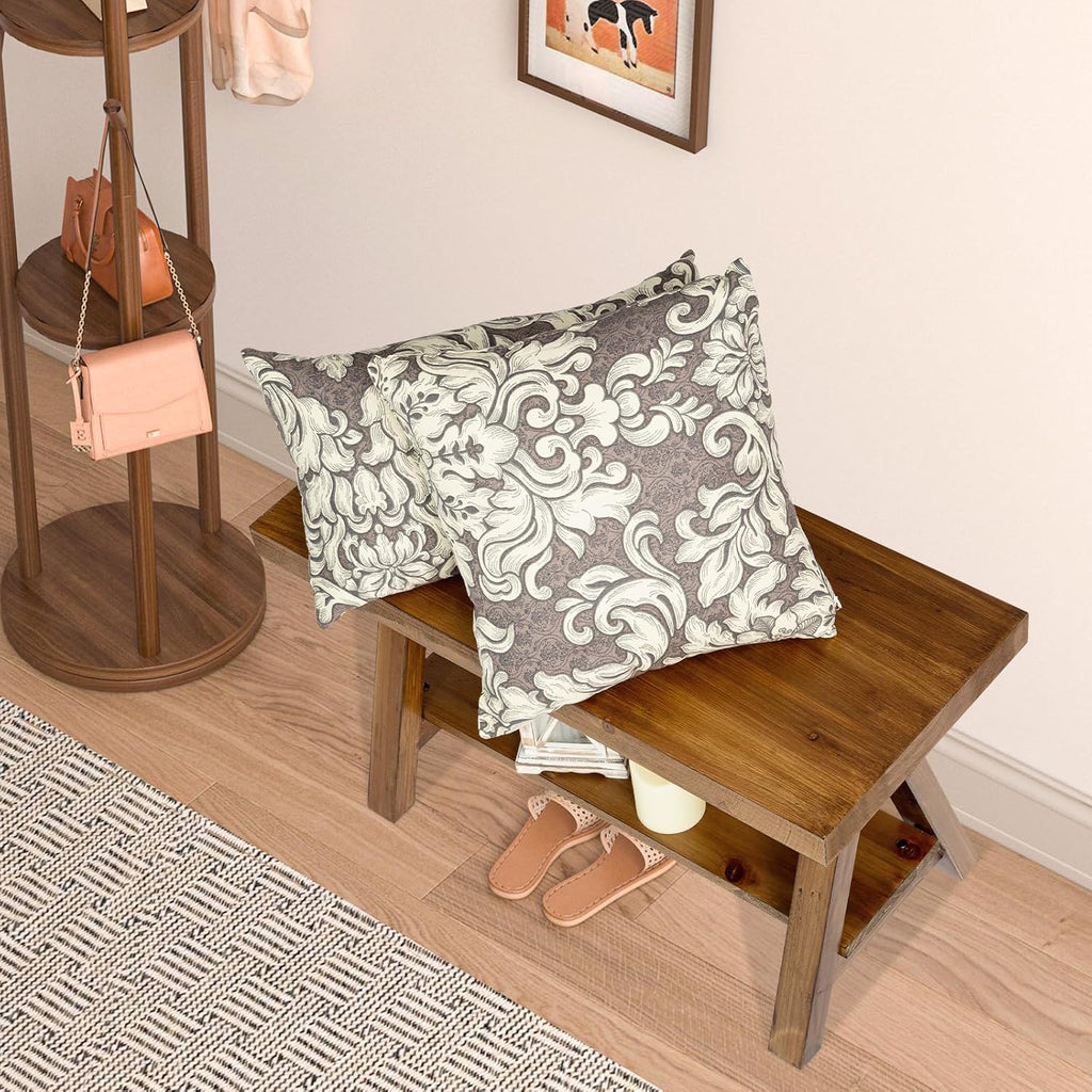 Rustic Farmhouse Wood Storage Bench