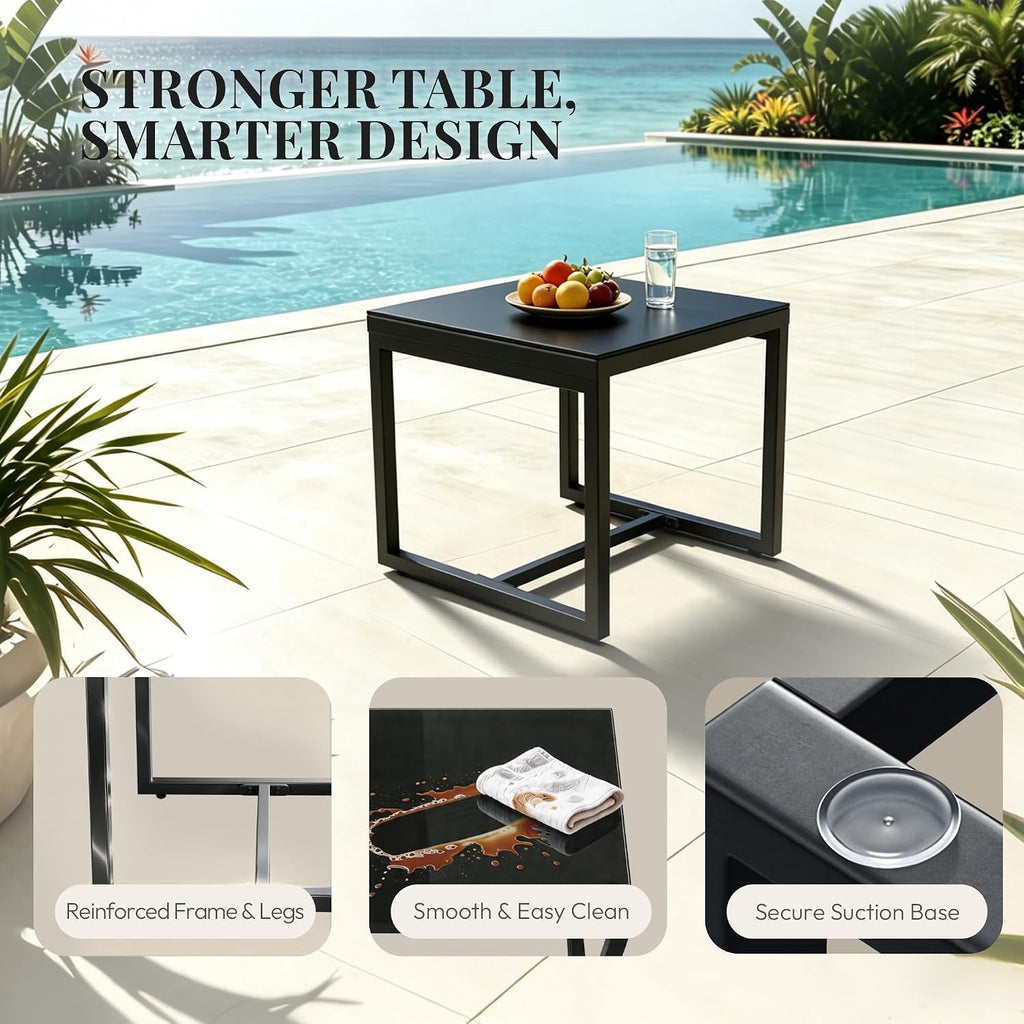 3-Piece Wicker Patio Rocking Set