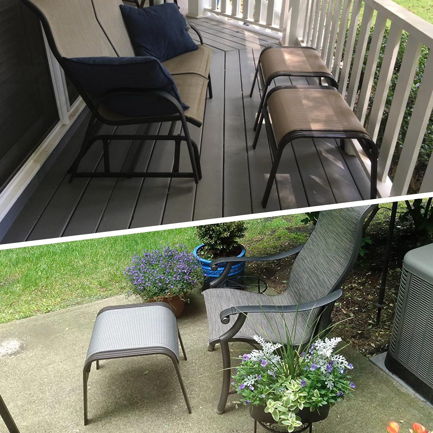 2 Pack San Diego Outdoor Ottoman Set