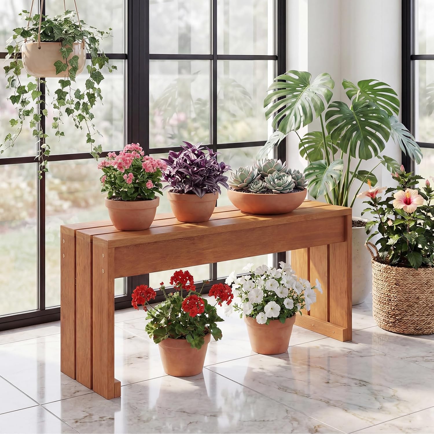 Solid Wood Outdoor Garden Bench