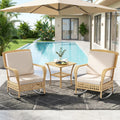 3-Piece Wicker Rocking Bistro Set